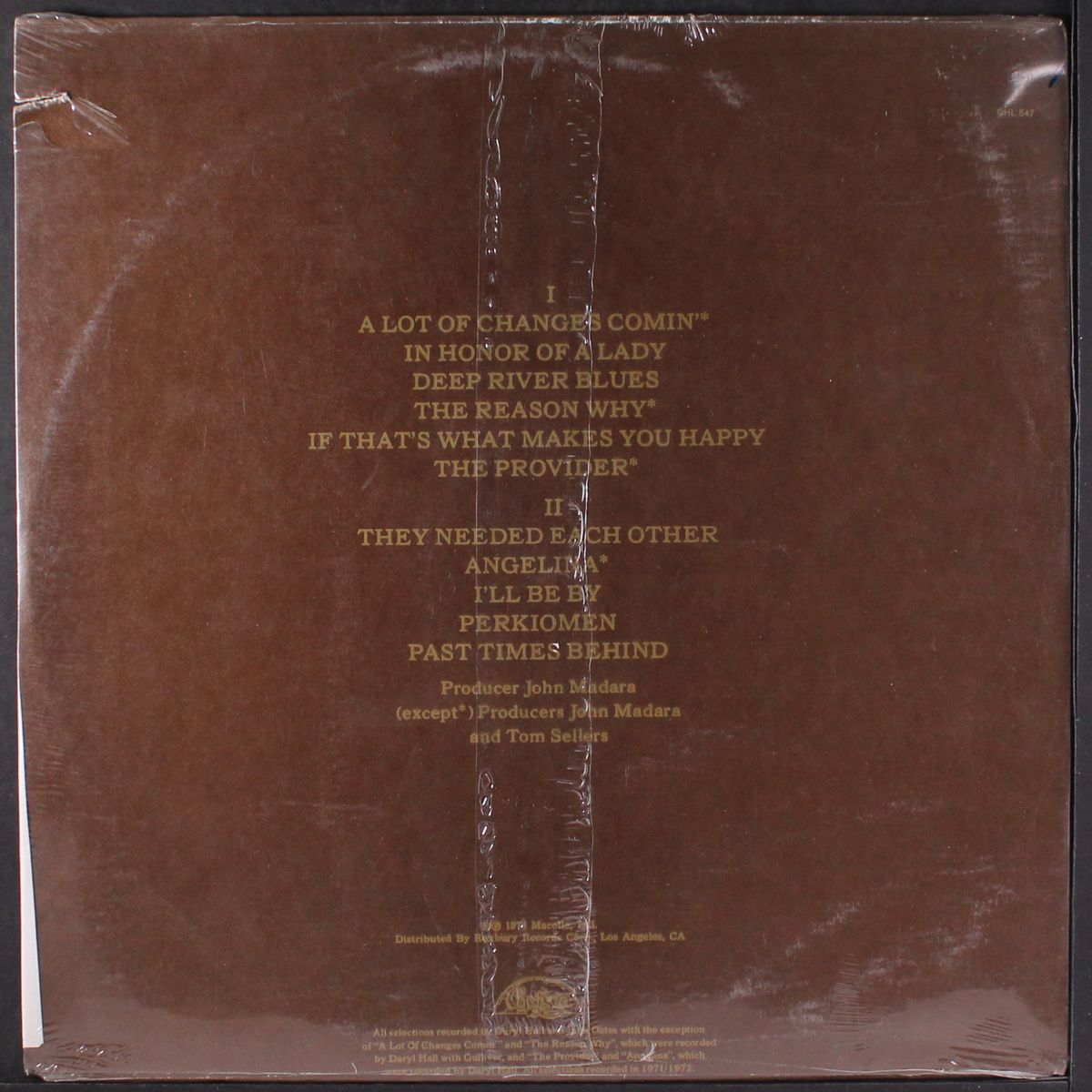 past times behind by DARYL HALL & JOHN OATES