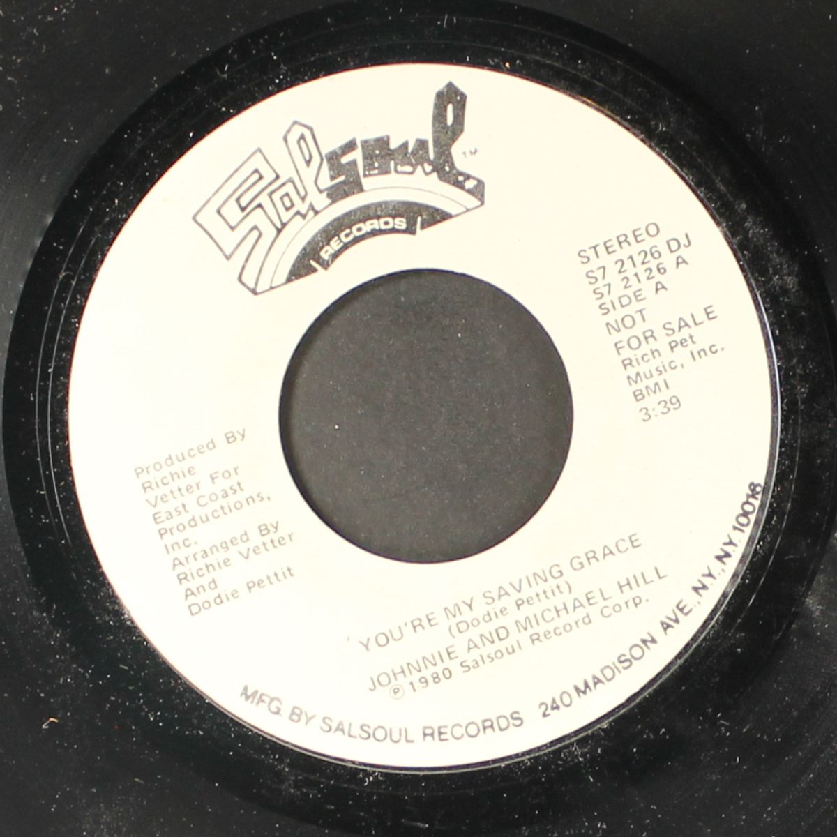 you're my saving grace / mono by JOHNNIE & MICHAEL HILL