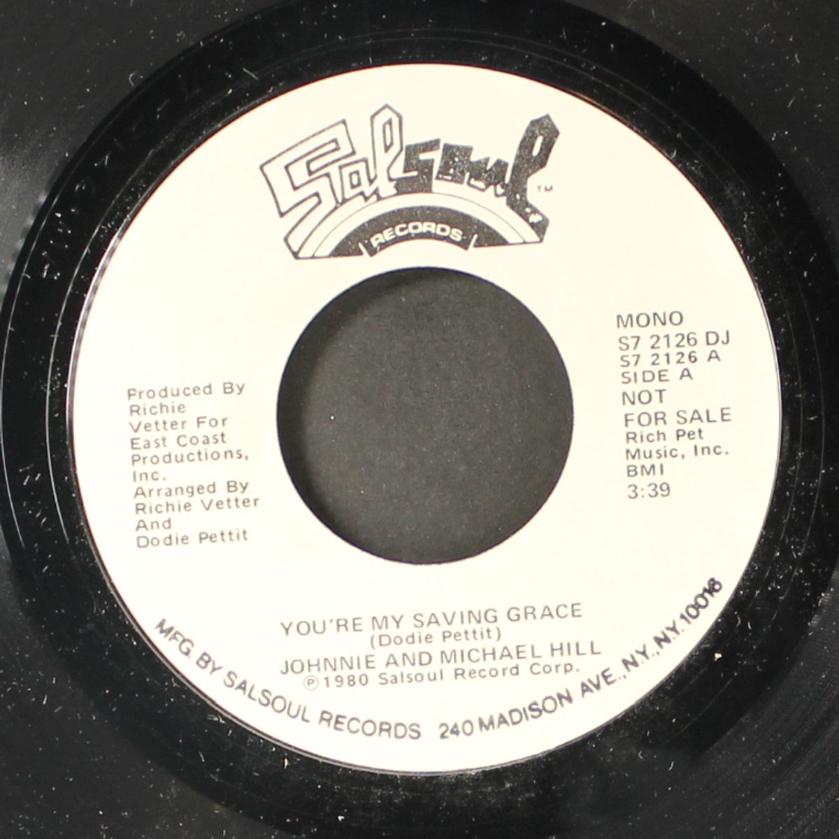 you're my saving grace / mono by JOHNNIE & MICHAEL HILL