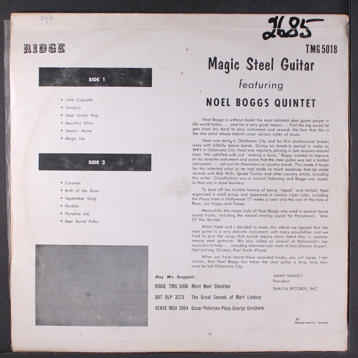 magic steel guitar by NOEL BOGGS