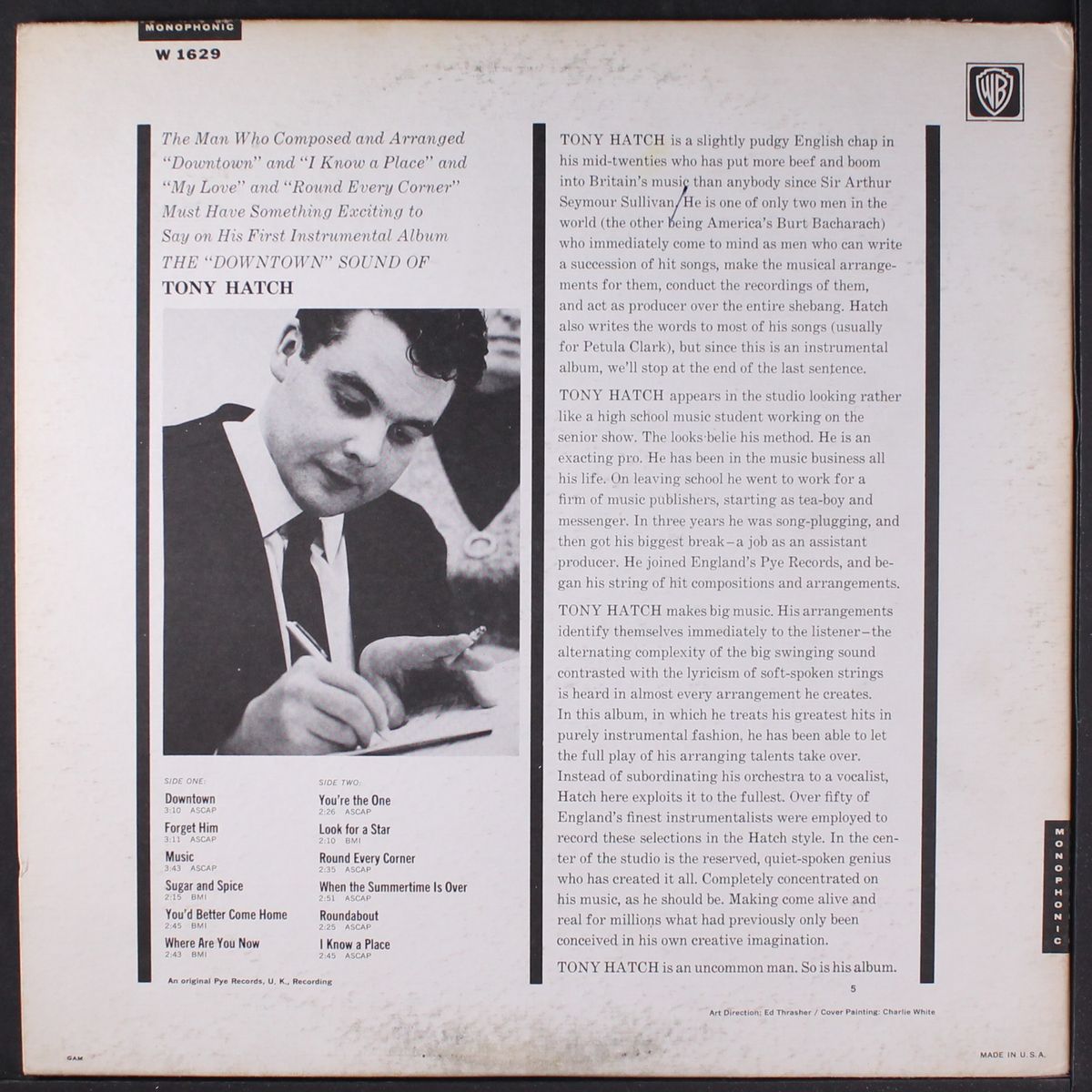 the downtown sound of by TONY HATCH