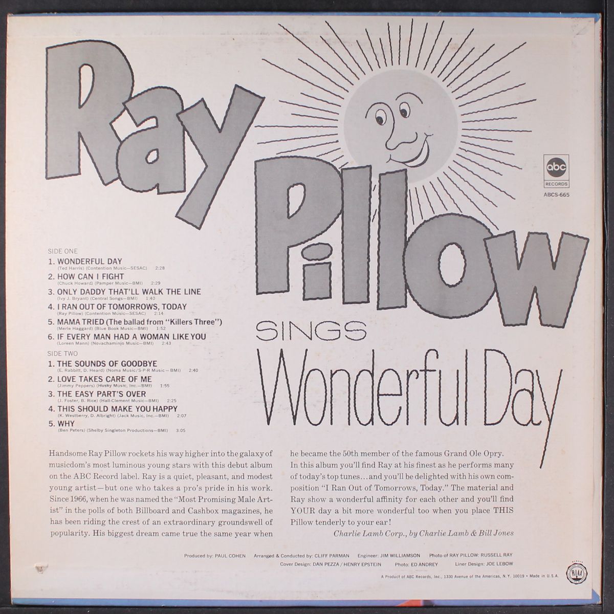 ray pillow sings by RAY PILLOW