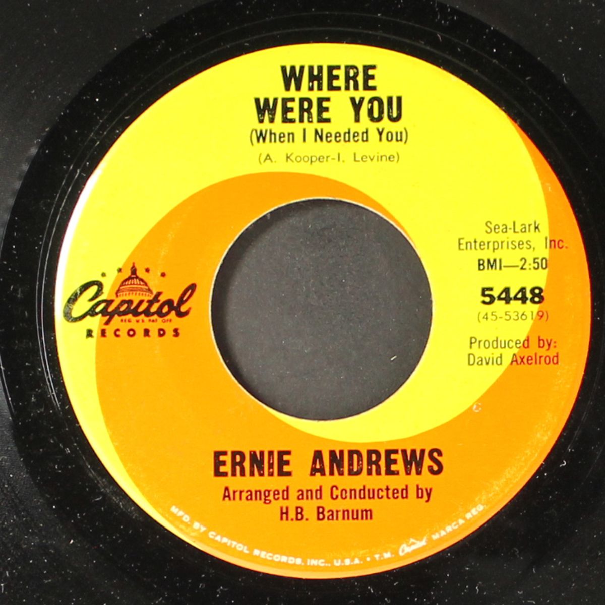 where were you / what do i see in the girl by ERNIE ANDREWS