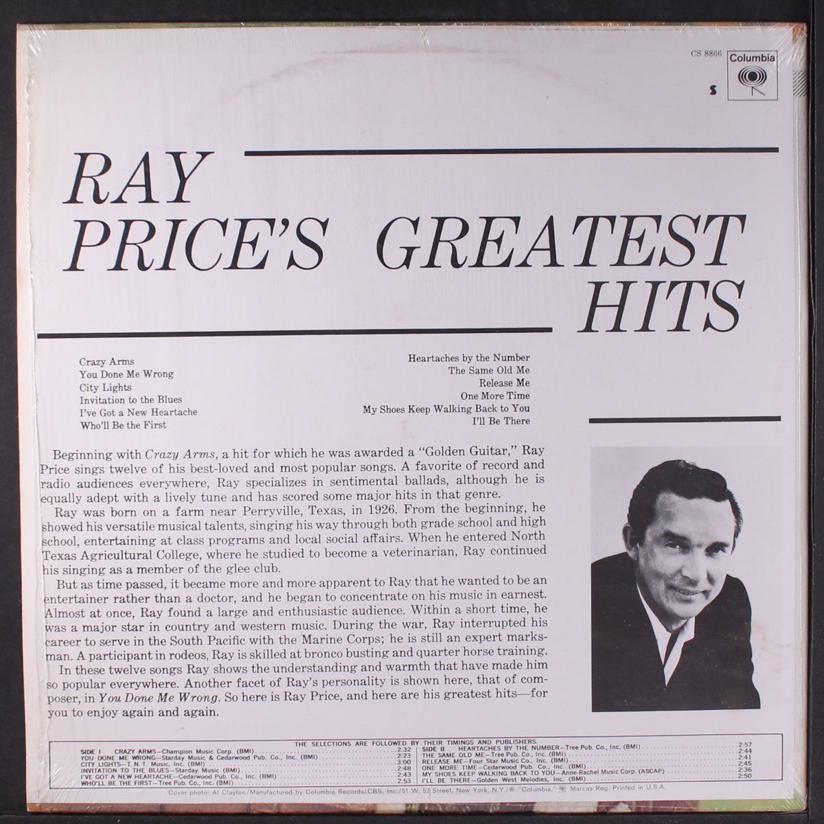 greatest hits by RAY PRICE