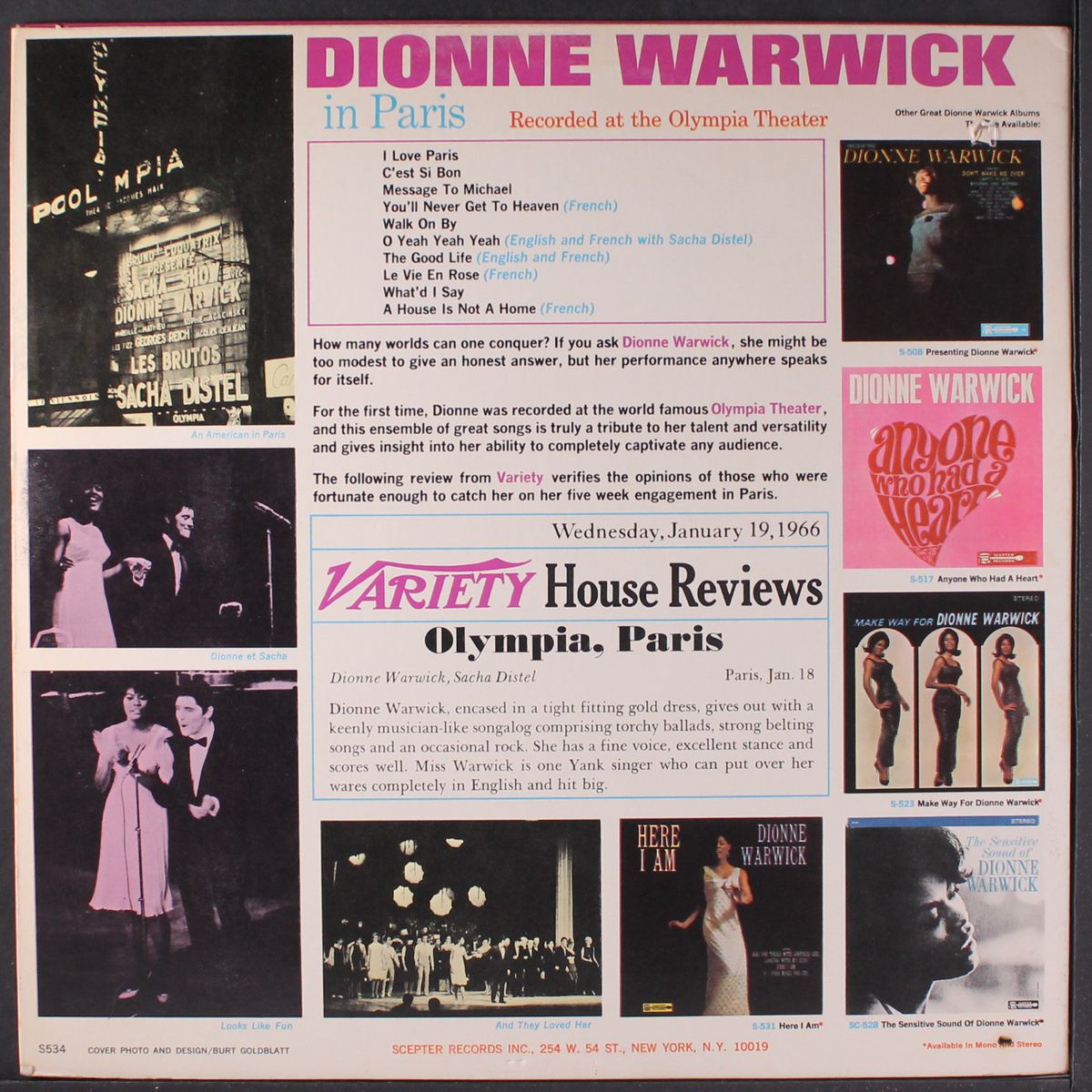 in paris by DIONNE WARWICK
