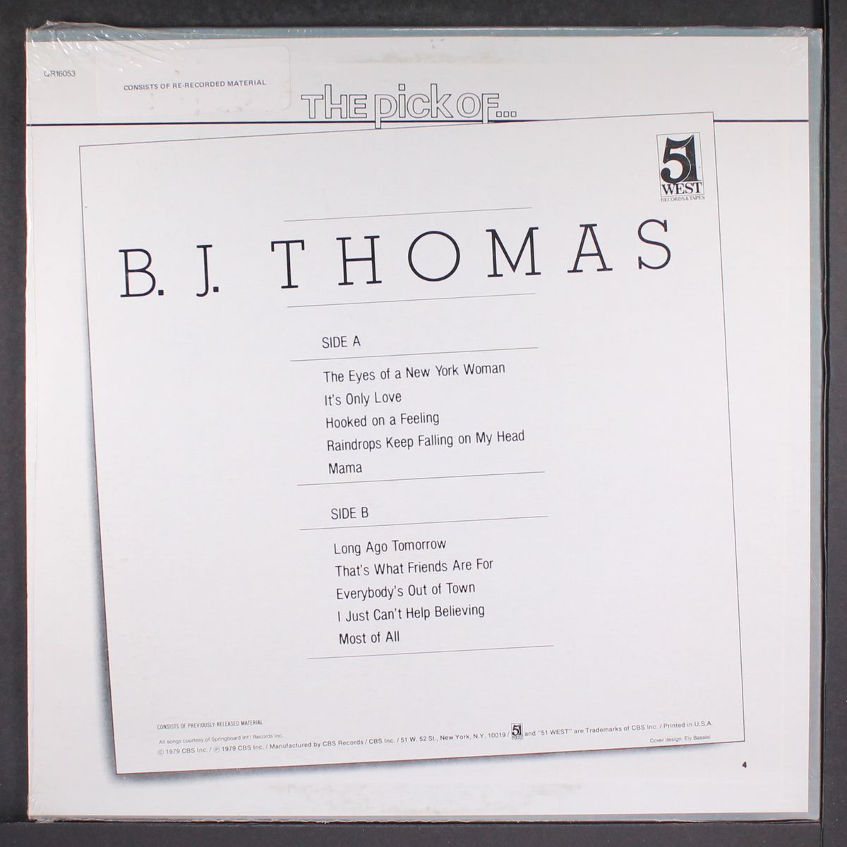 the pick of... by B.J. THOMAS