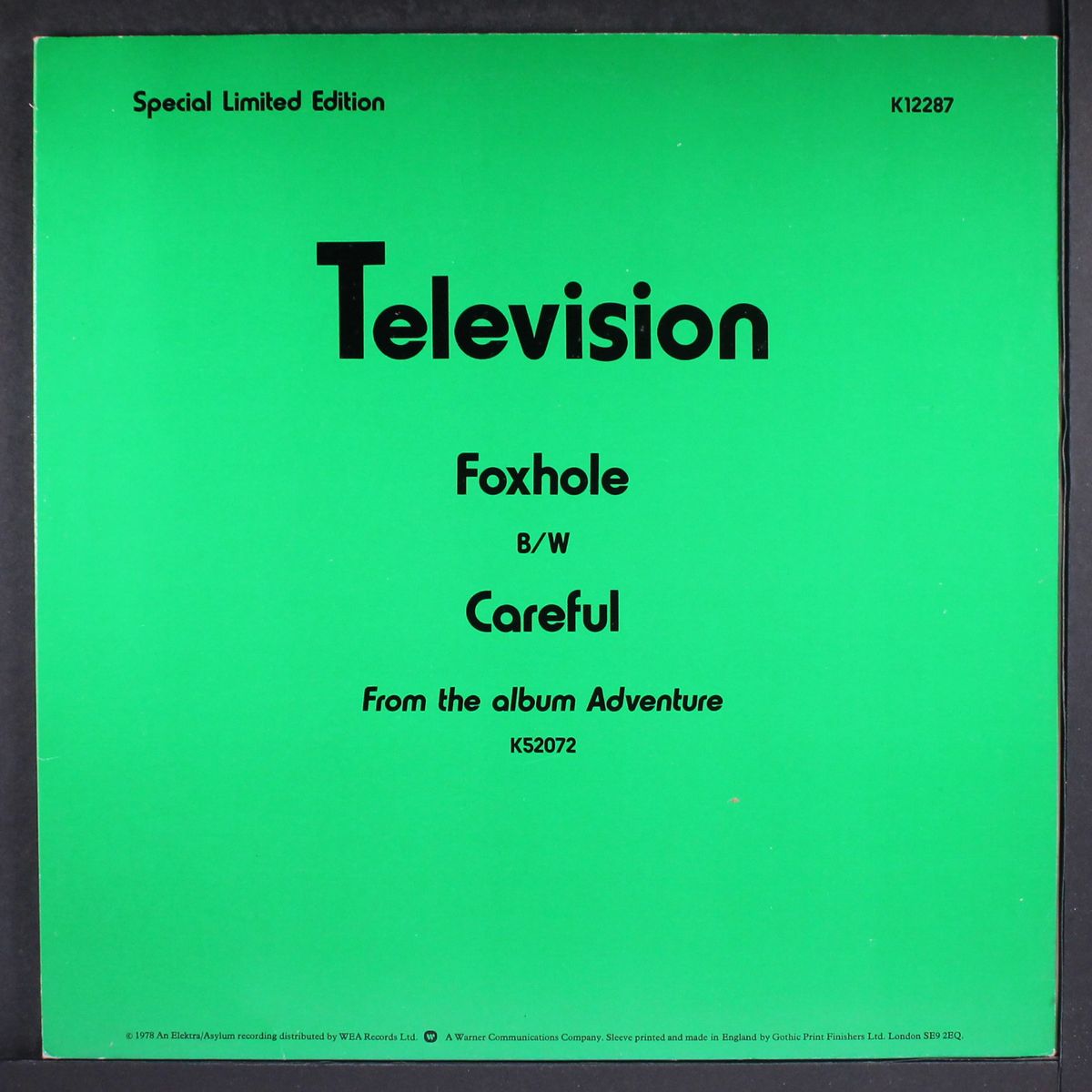 foxhole / careful by TELEVISION