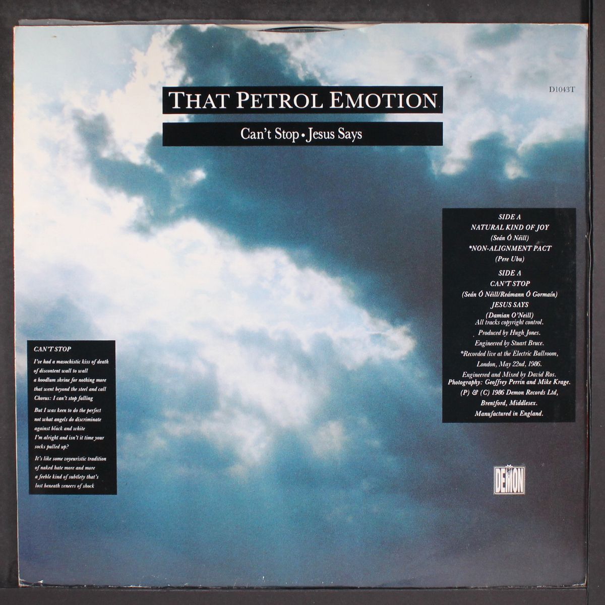 can't stop by THAT PETROL EMOTION