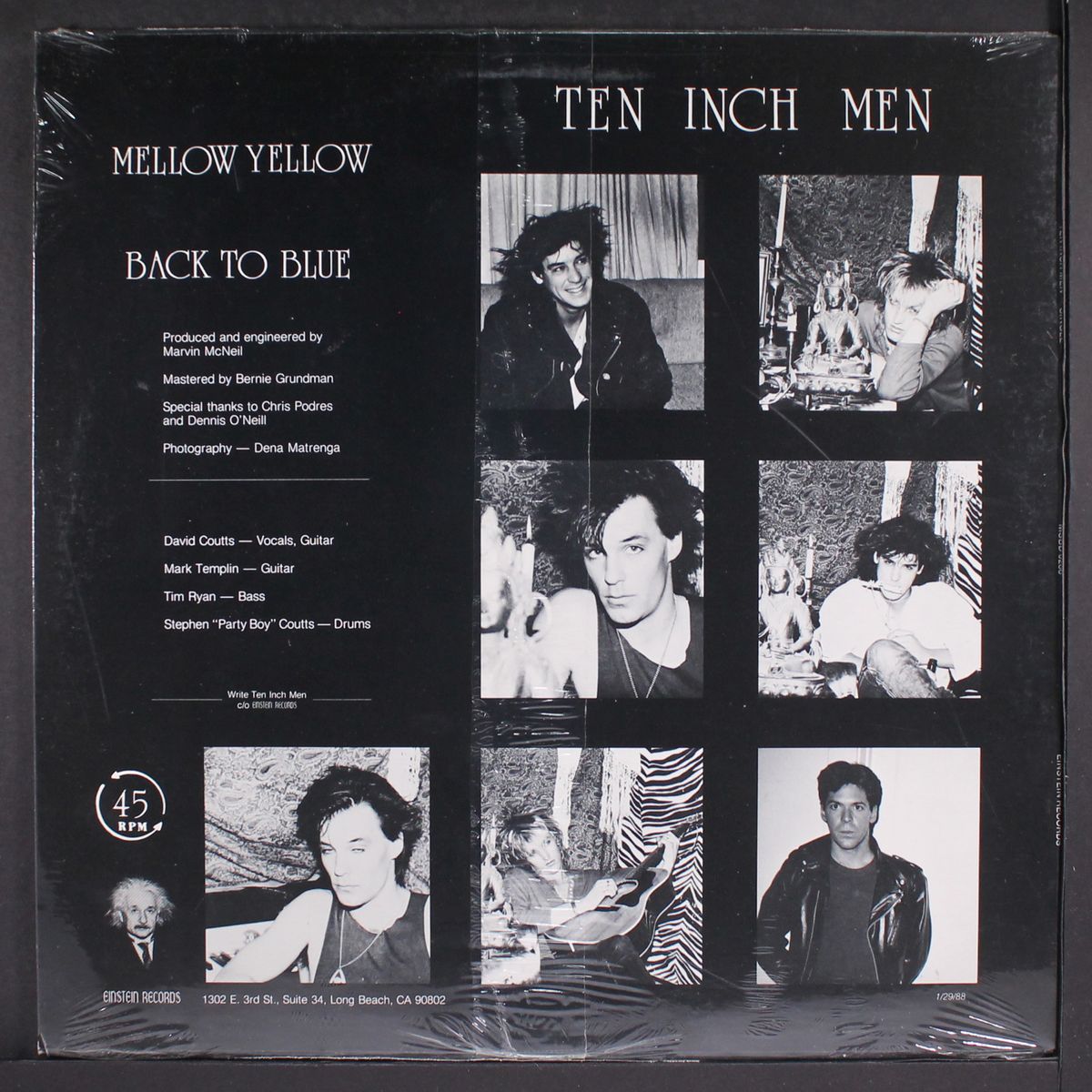 mellow yellow / back to blue by TEN INCH MEN