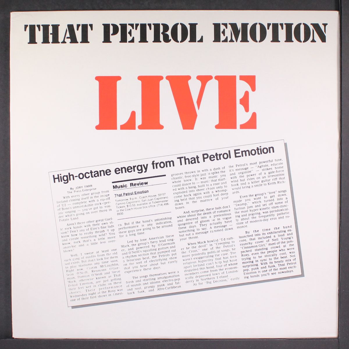 live by THAT PETROL EMOTION