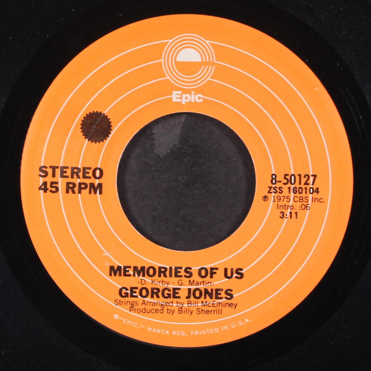 memories of us / i just don't give a damn by GEORGE JONES
