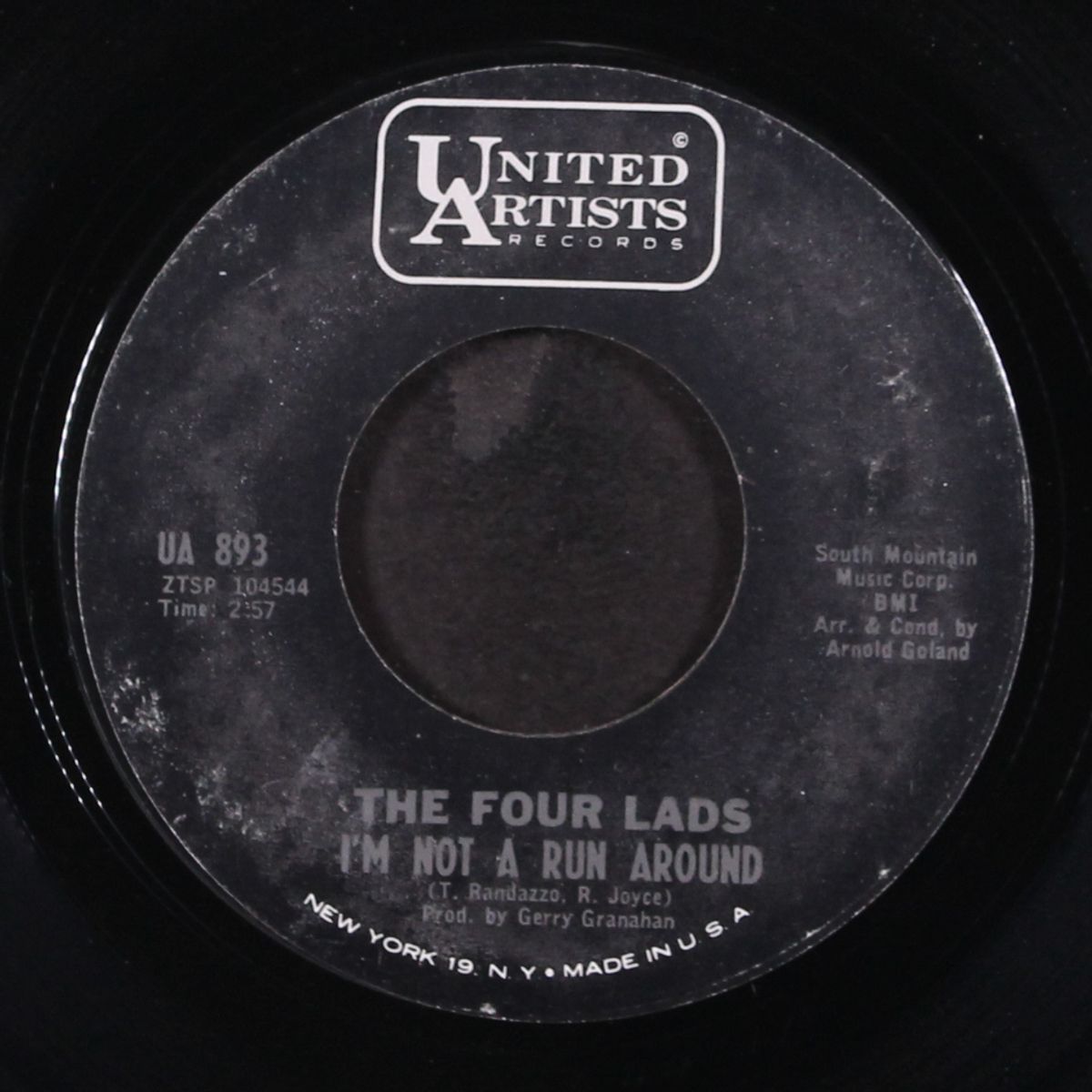 with my eyes open / i'm not a run around by FOUR LADS
