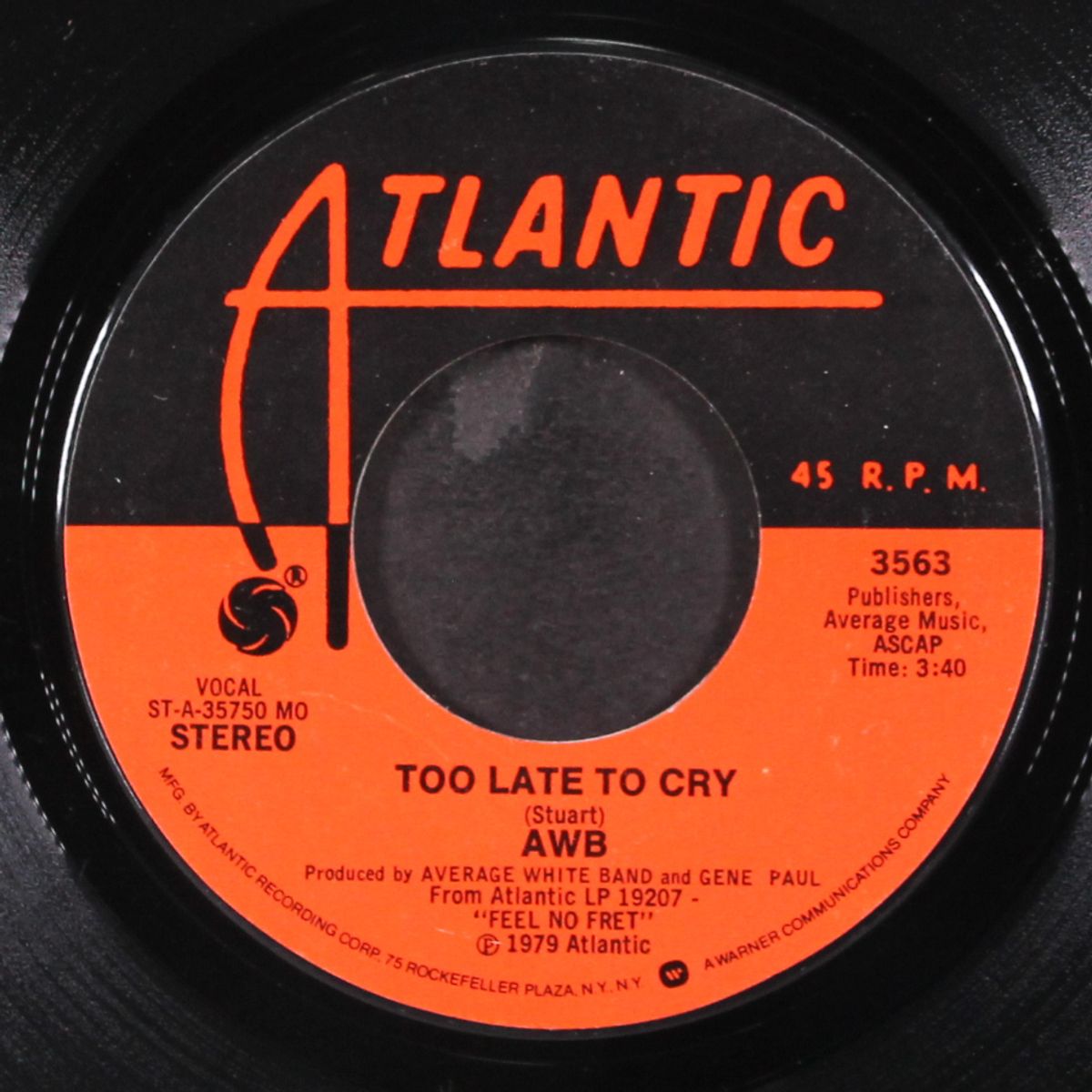 walk on by / too late to cry by AWB
