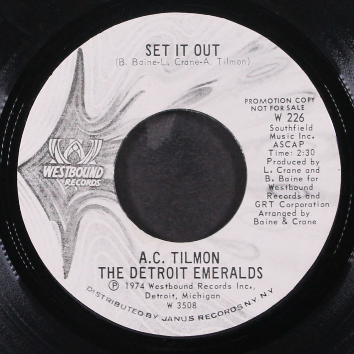 set it out / i'm qualified by A.C. TILMON & DETROIT EMERALDS