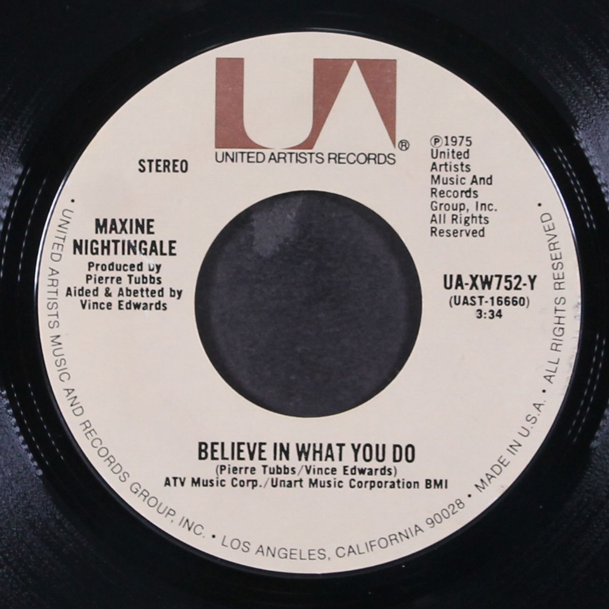 believe in what you do / right back where we started from by MAXINE NIGHTINGALE