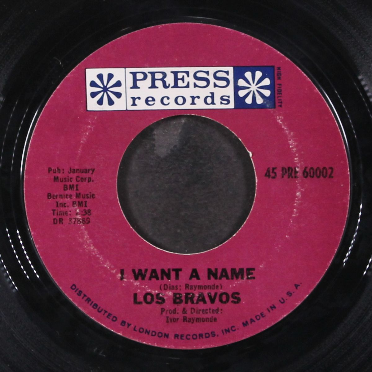 black is black / i want a name by LOS BRAVOS