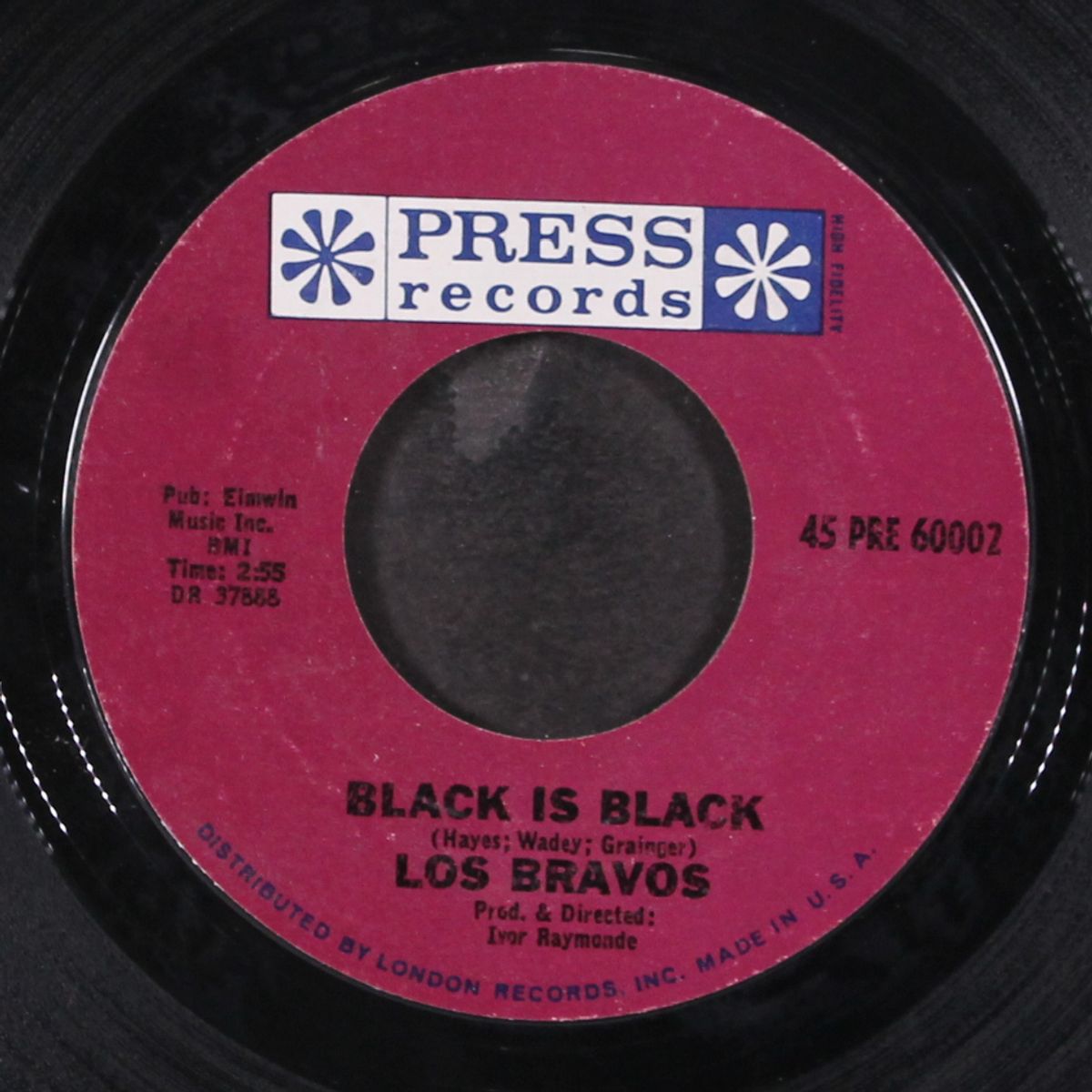black is black / i want a name by LOS BRAVOS