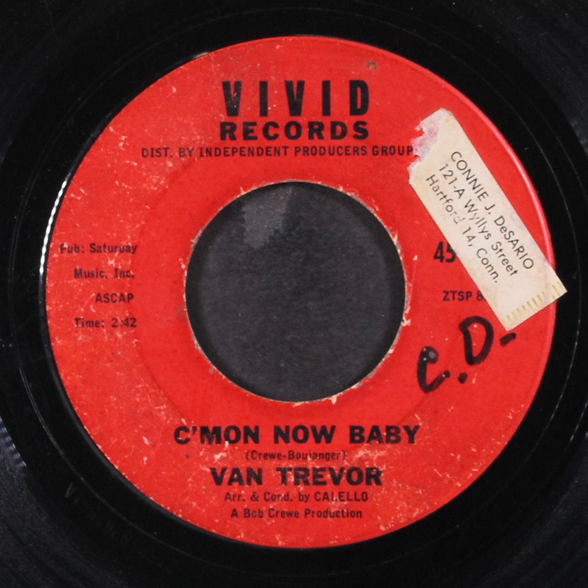 a fling of the past / c'mon now baby by VAN TREVOR