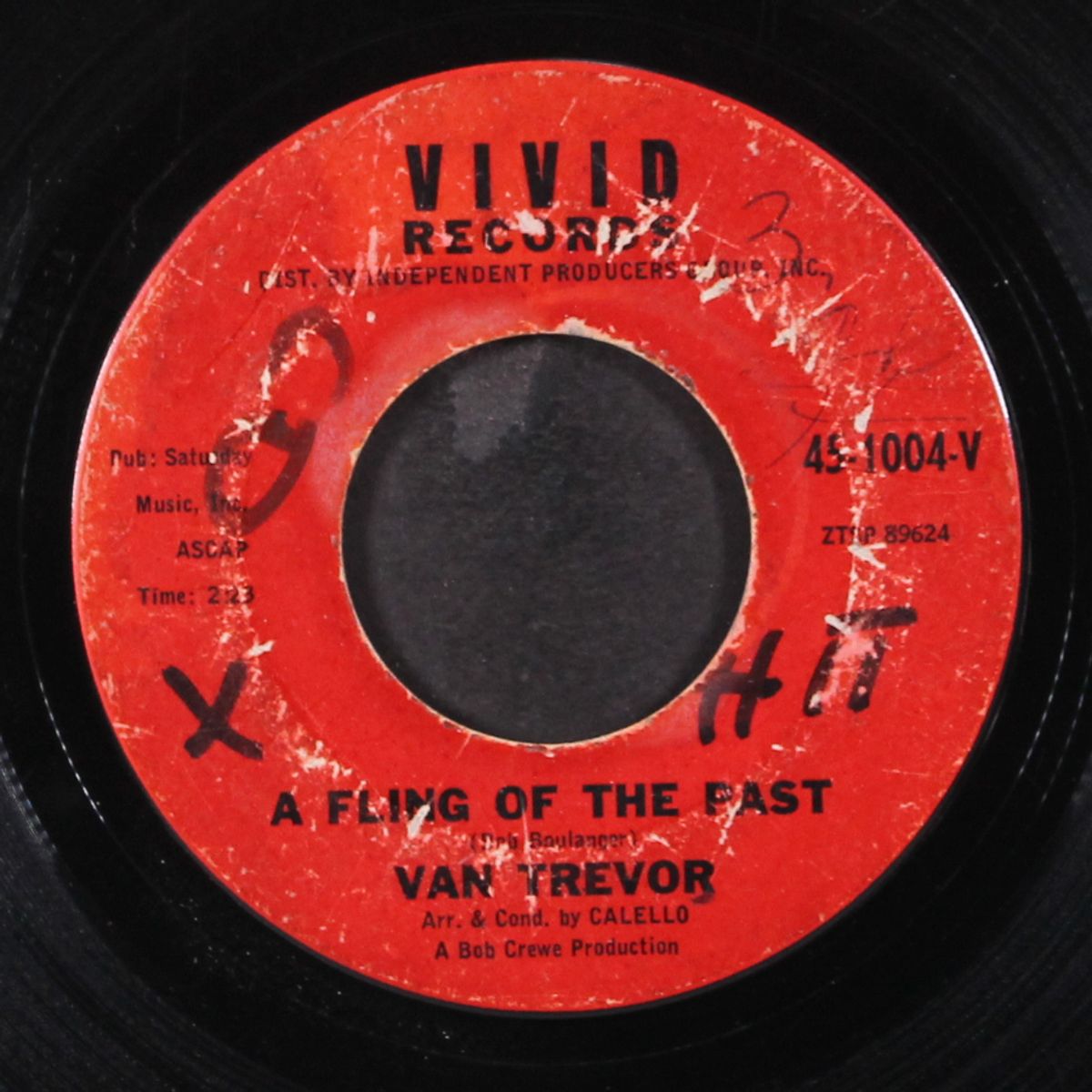 a fling of the past / c'mon now baby by VAN TREVOR