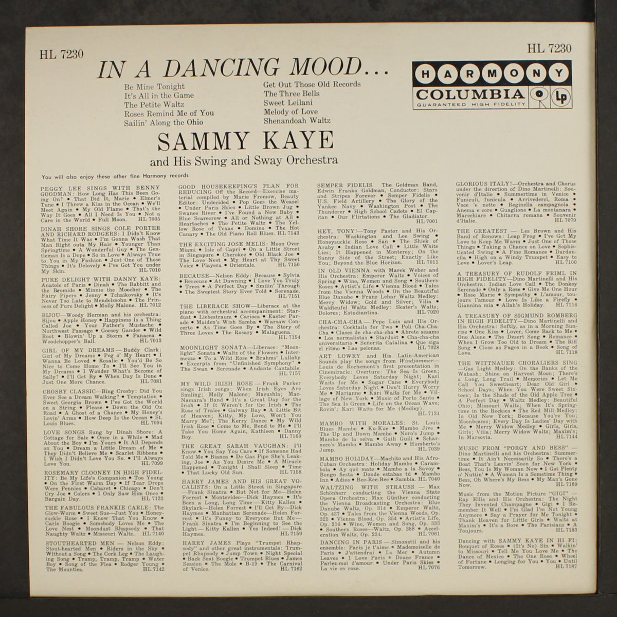 in a dancing mood by SAMMY KAYE