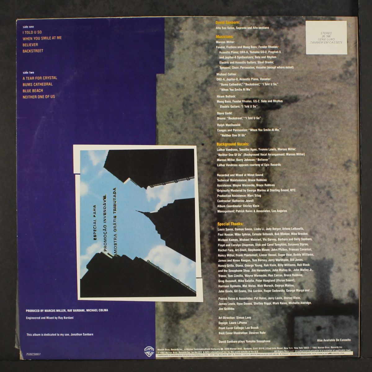 backstreet by DAVID SANBORN