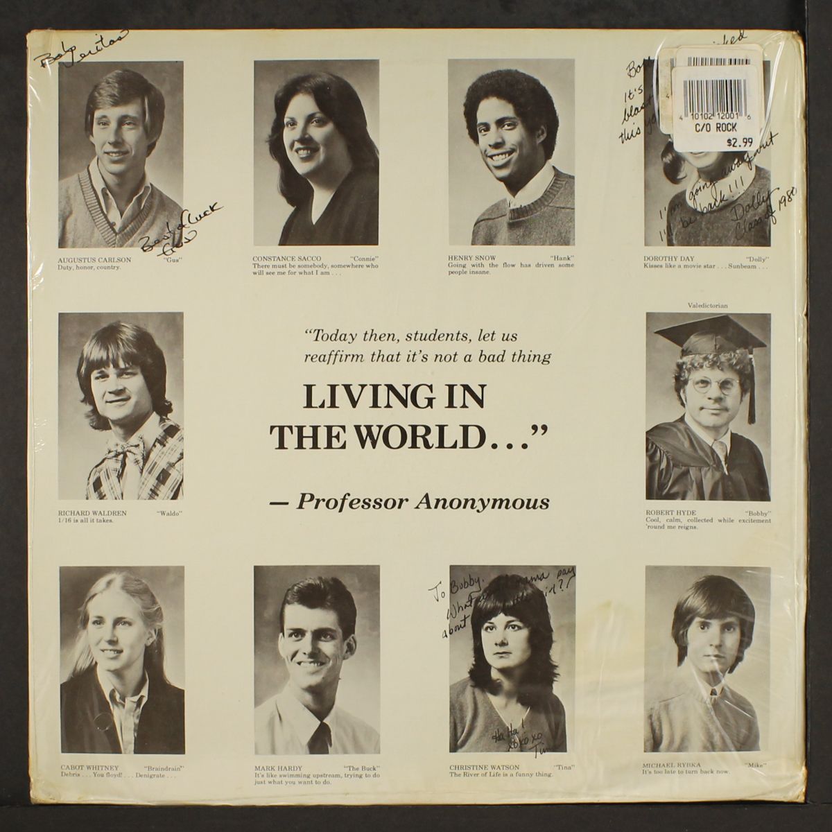 living in the world by PROFESSOR ANONYMOUS