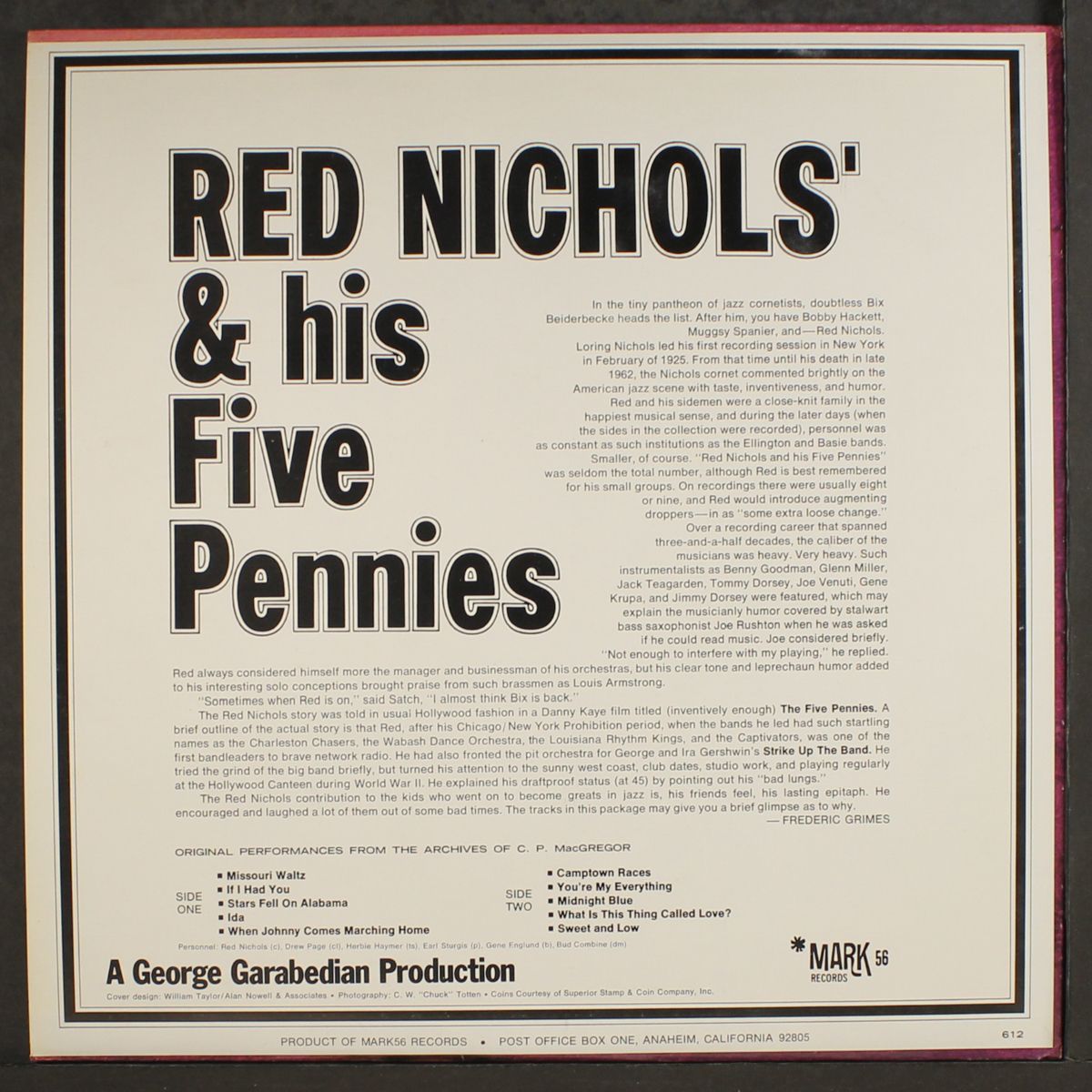 red nichols & his five pennies by RED NICHOLS & HIS FIVE PENNIES