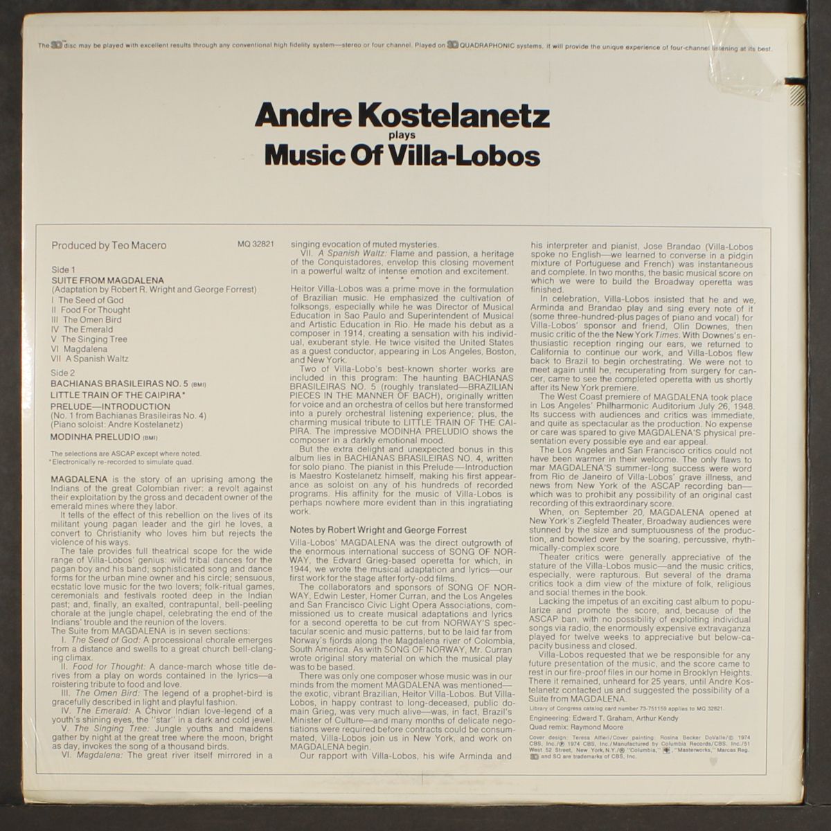 music of villa-lobos by ANDRE KOSTELANETZ