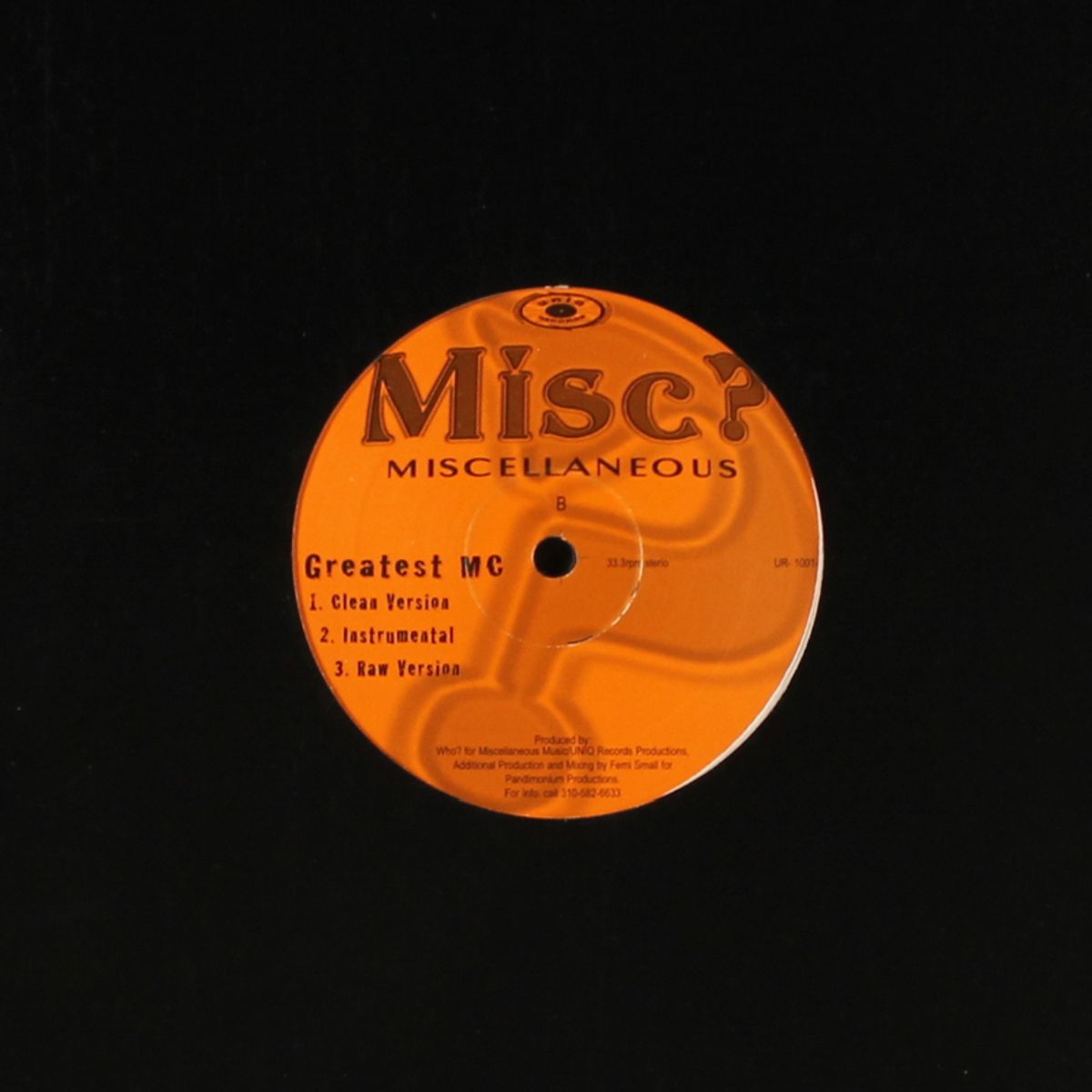 gotta hustle / greatest mc by MISC?