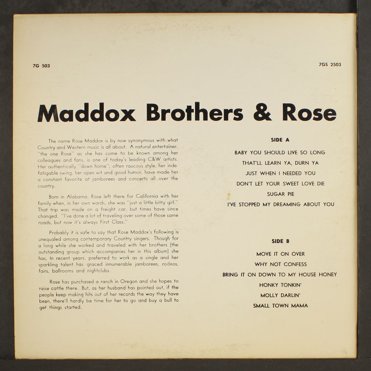 maddox brothers & rose by MADDOX BROTHERS & ROSE