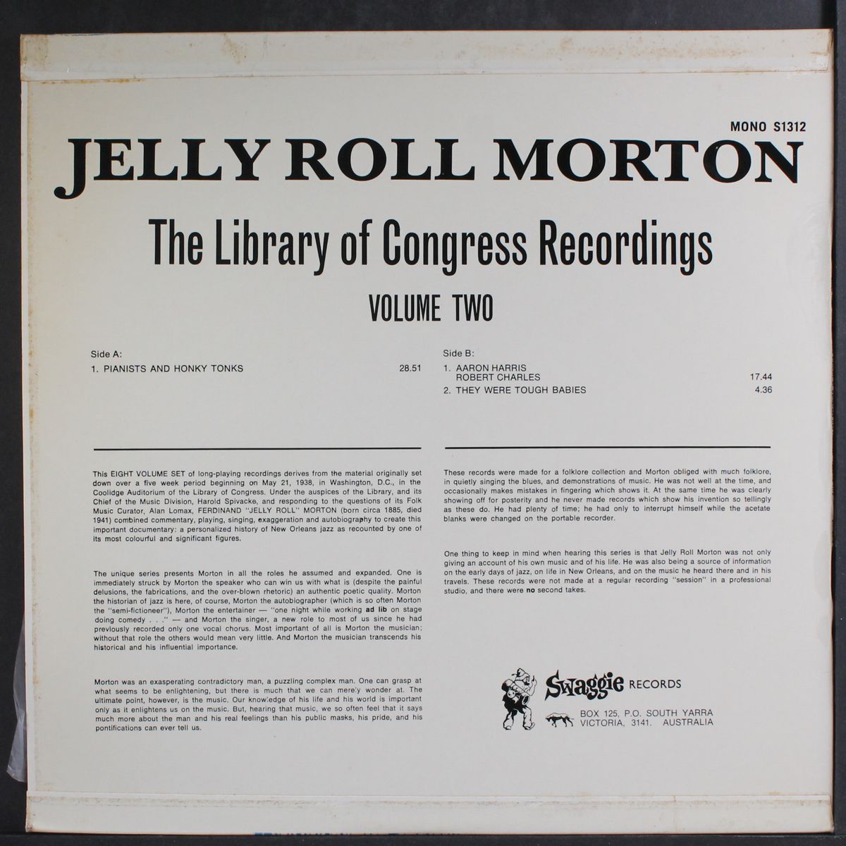 the library of congress recordings, vol. 2 by JELLY ROLL MORTON