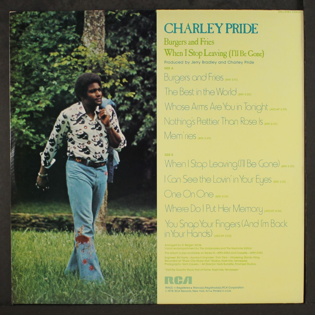 burgers & fries / when i stop leaving by CHARLEY PRIDE