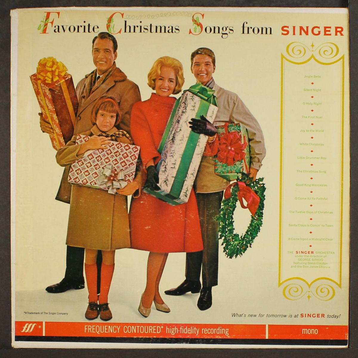 favorite christmas songs from singer by GEORGE SIRAVO