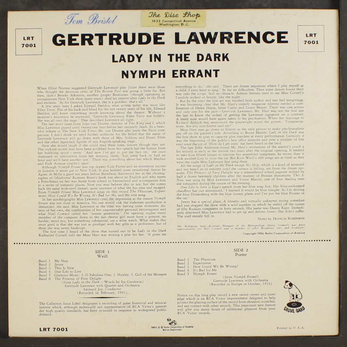 lady in the dark and nymph errant by GERTRUDE LAWRENCE