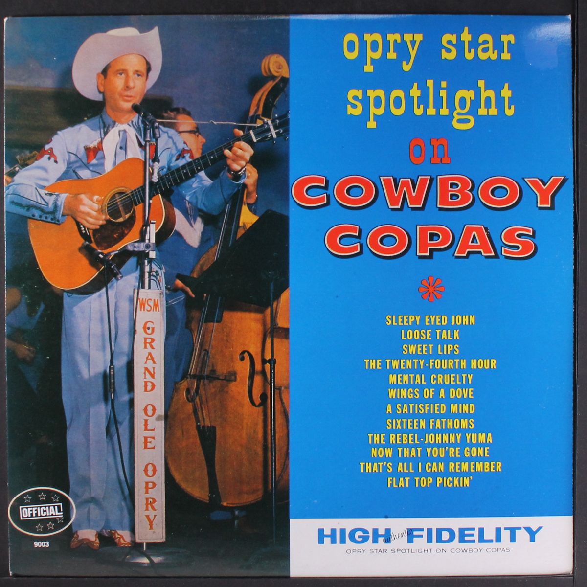 opry star spotlight by COWBOY COPAS