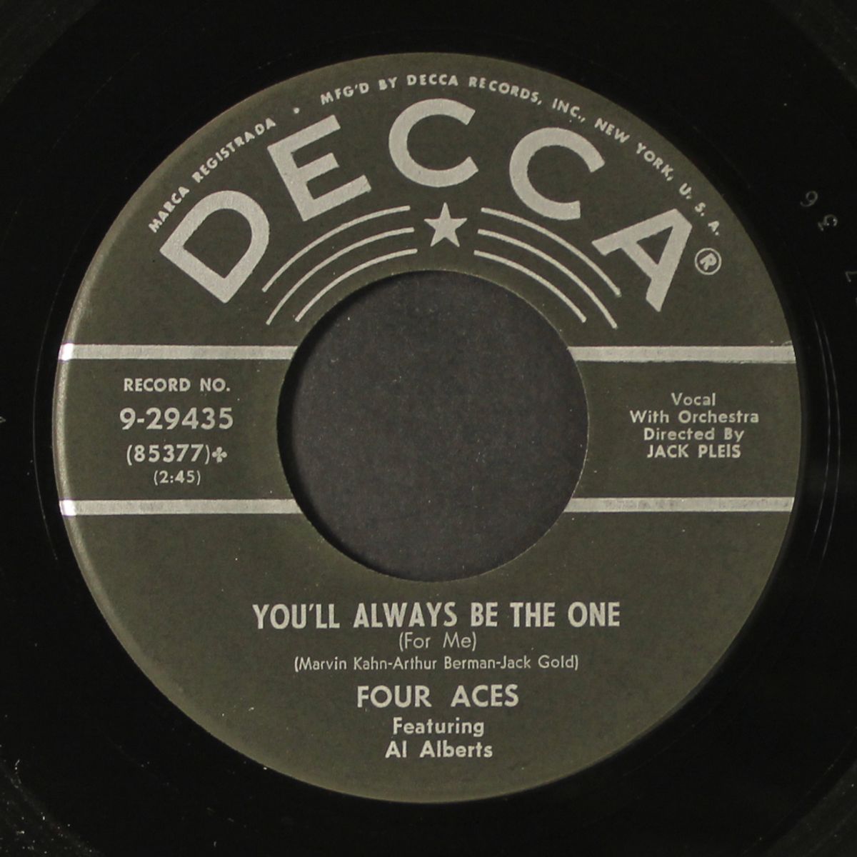 you'll always be the one / there goes my heart by FOUR ACES