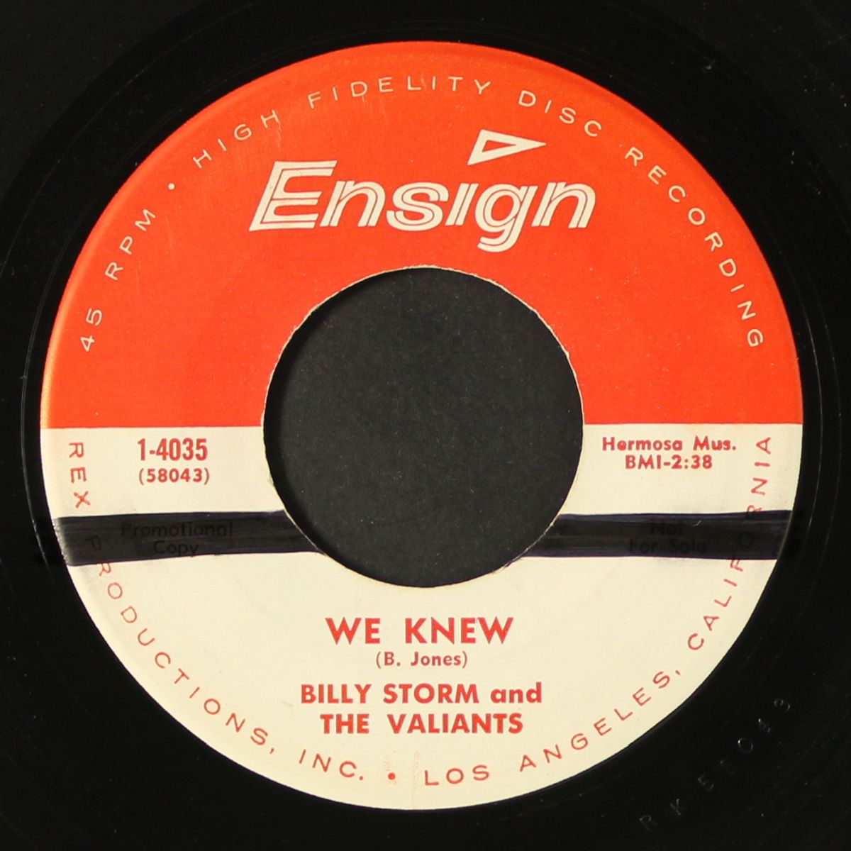 we knew / walkin' girl by VALIANTS