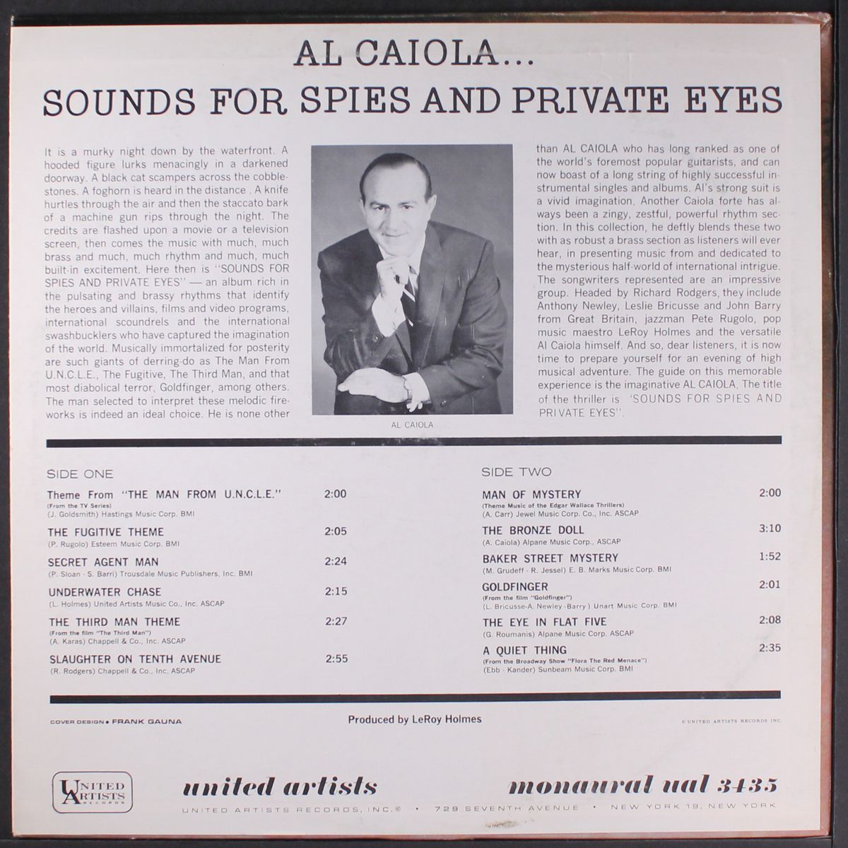 sounds for spies and private eyes by AL CAIOLA