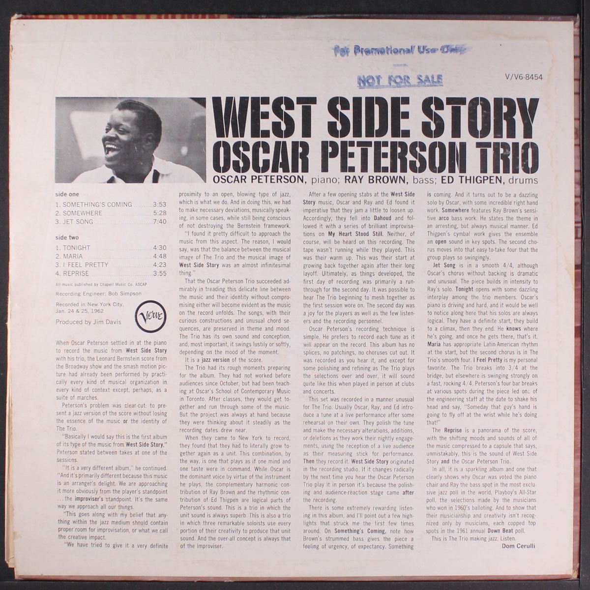 west side story by OSCAR PETERSON