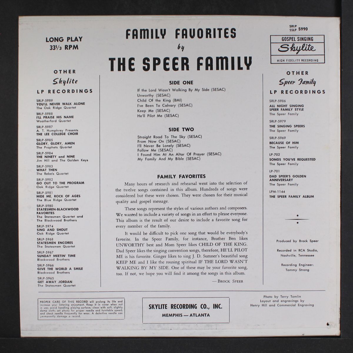 family favorites by SPEER FAMILY