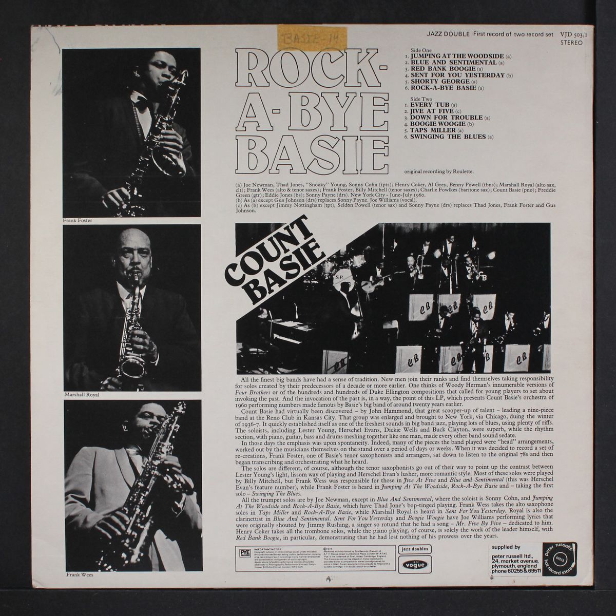 rock-a-bye basie by COUNT BASIE