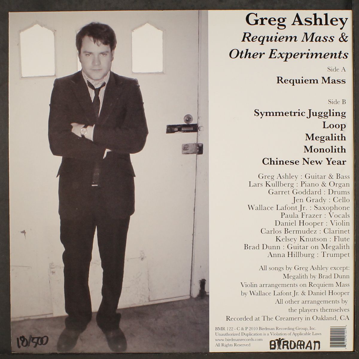 requiem mass & other experiments by GREG ASHLEY