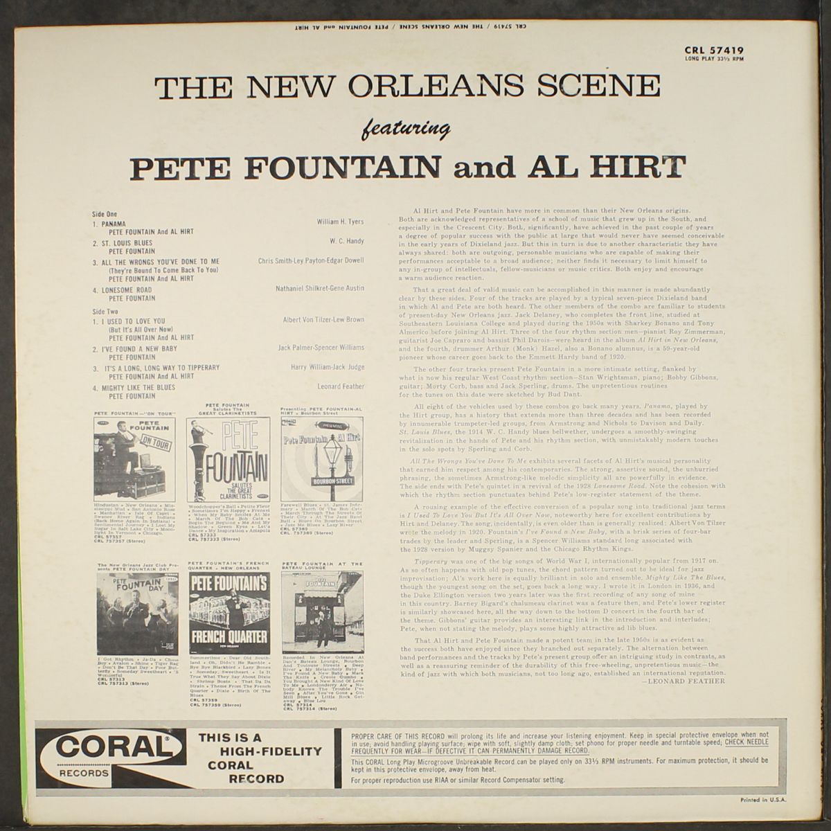 the new orleans scene by PETE FOUNTAIN