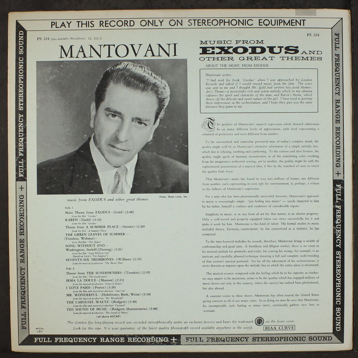 exodus & other great themes by MANTOVANI
