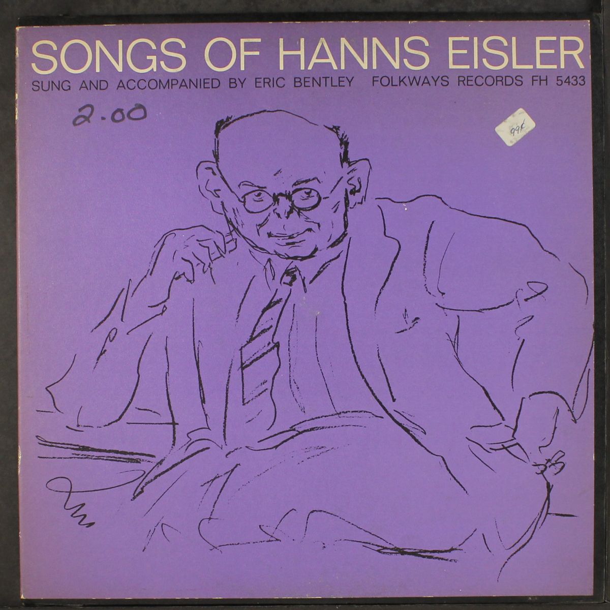 songs of hanns eisler sung by eric bentley by ERIC BENTLEY