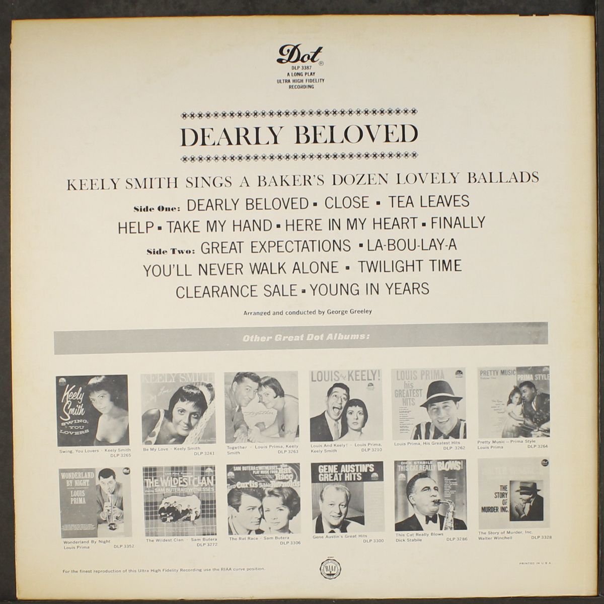 dearly beloved by KEELY SMITH