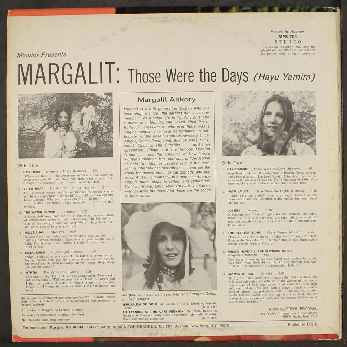 those were the days by MARGALIT