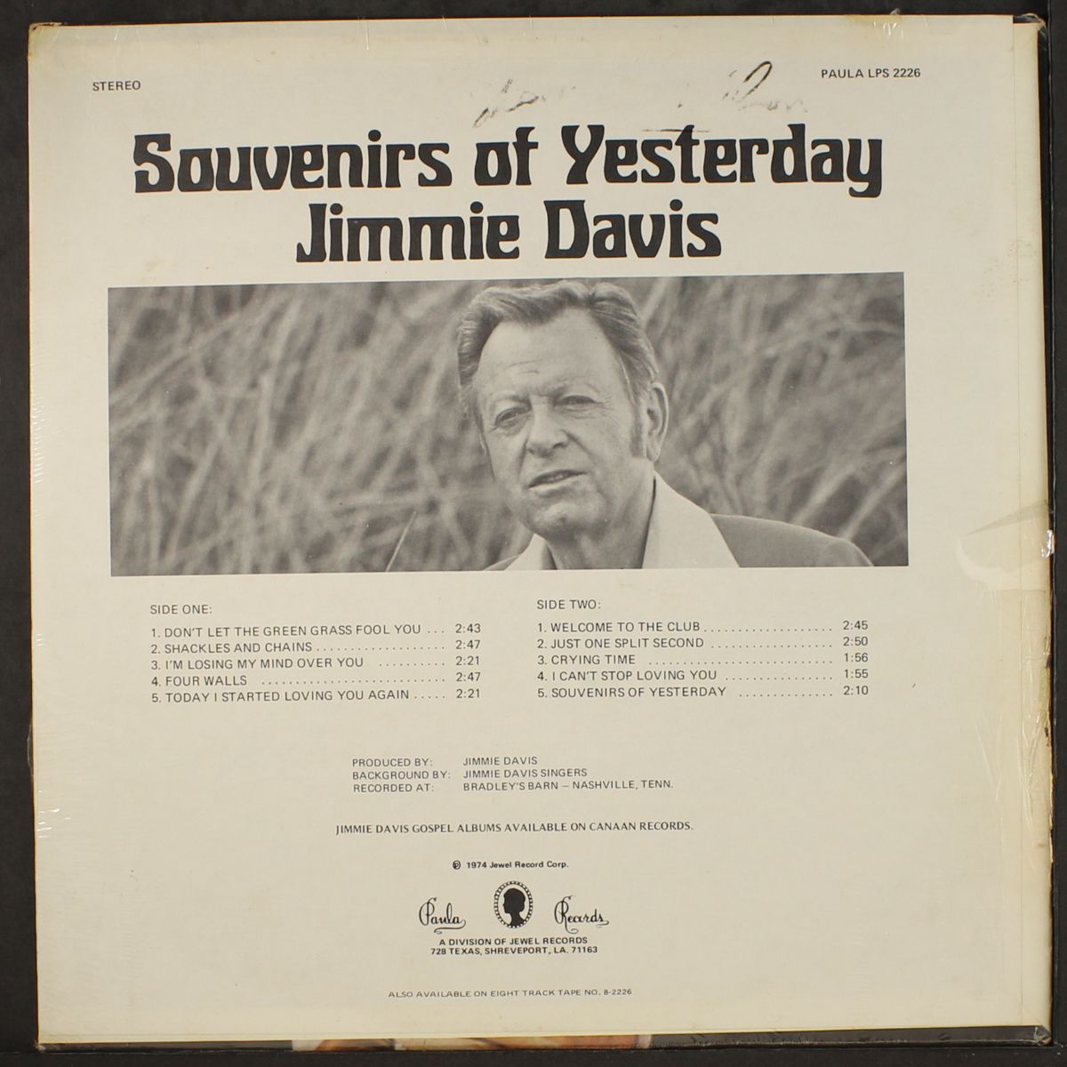 souvenirs of yesterday by JIMMIE DAVIS