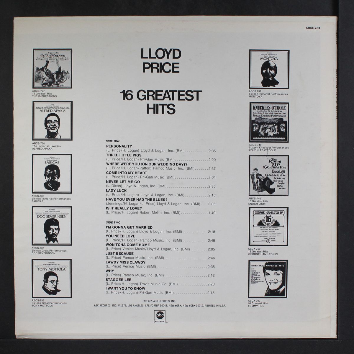 16 greatest hits by LLOYD PRICE