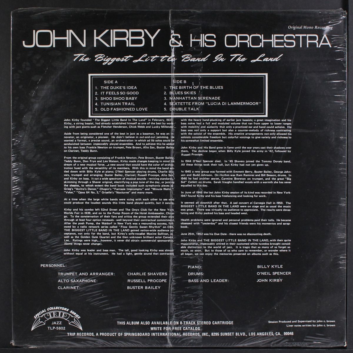 the biggest little band in the land by JOHN KIRBY
